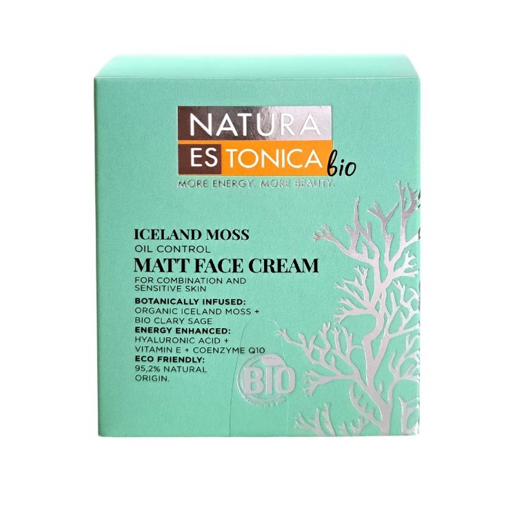 Obrázok z Matujúci pleťový krém s islandským machom - 50 ml - Natura Estonica