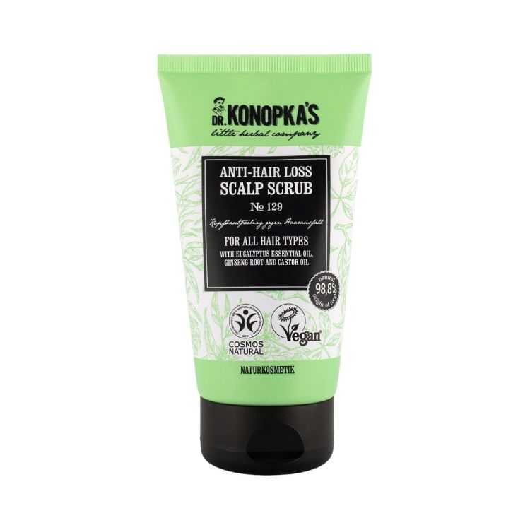 Obrázok z Peeling na pokožku hlavy proti vypadávaniu vlasov №129 pre všetky typy vlasov - 150 ml - Dr. Konopka's