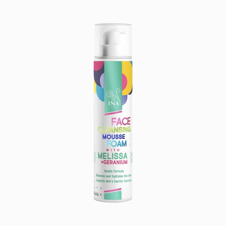 Obrázok z Prírodná čistiaca pena na tvár s medovkou a gerániom pre každý typ pleti - 90 ml - INA Essentials