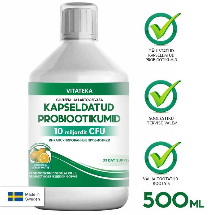Obrázok z Probiotiká s prírodnou citrónovou príchuťou - 500 ml - Vitateka