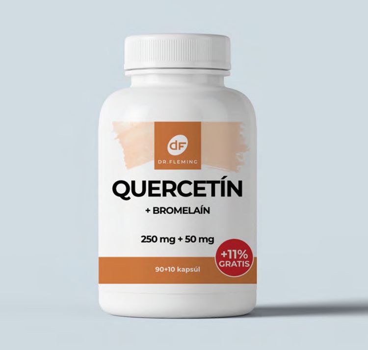 Obrázok z Quercetín + Bromelaín - 100 kapsúl - Dr. Fleming