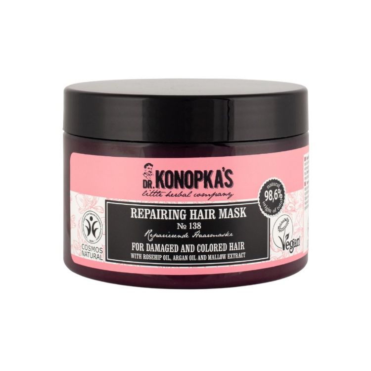 Obrázok z Regeneračná maska na vlasy №138 pre poškodené a farbené vlasy - 300 ml - Dr. Konopka's