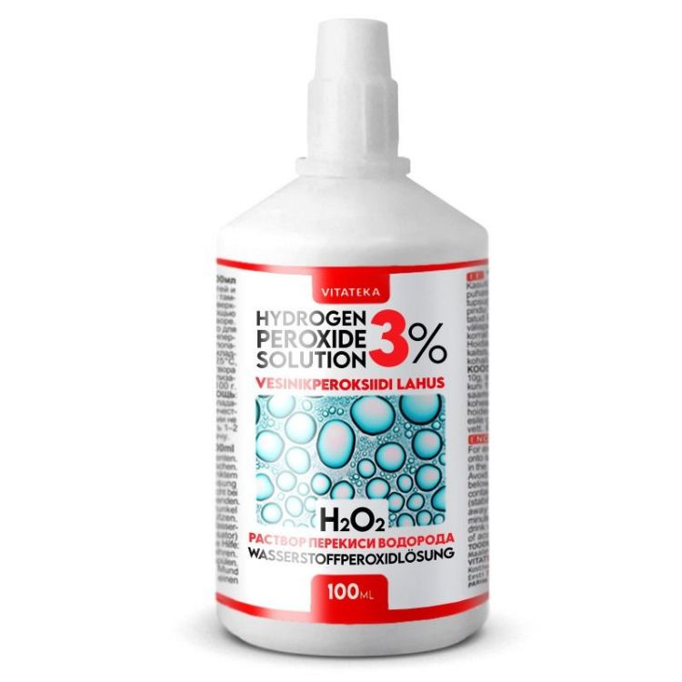 Obrázok z Roztok peroxidu vodíka 3 % – 100 ml – Vitateka