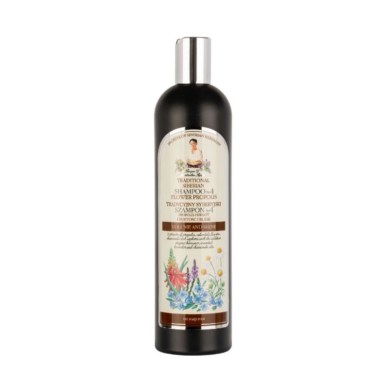 Obrázok z Šampón na vlasy №4  – kvetový propolis - 550 ml - Babička Agafia