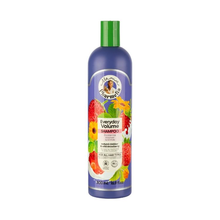 Obrázok z Šampón pre každodenný objem s kyslým mliekom a lesnou jahodou - 500 ml - Mama Pharmelia