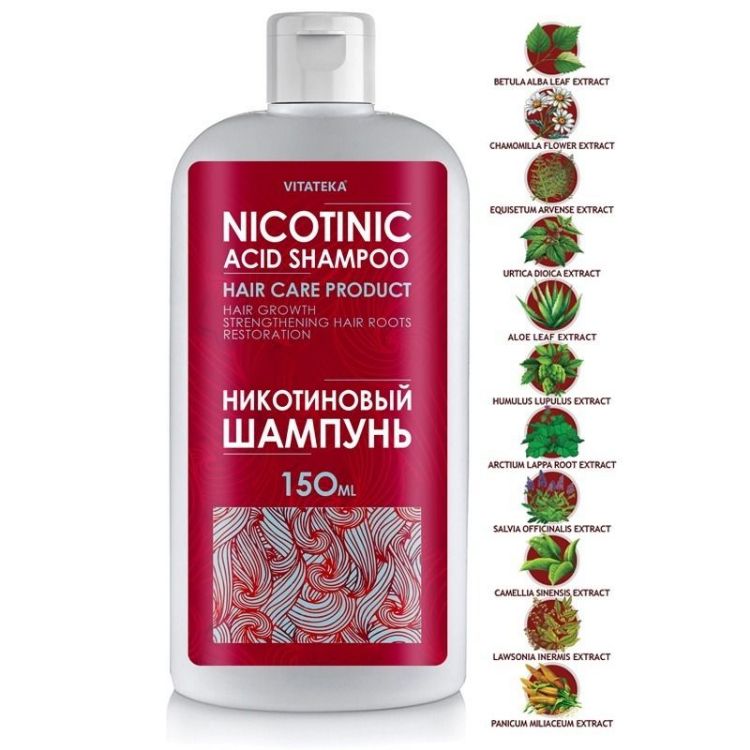 Obrázok z Šampón s kyselinou nikotínovou – 150 ml – Vitateka