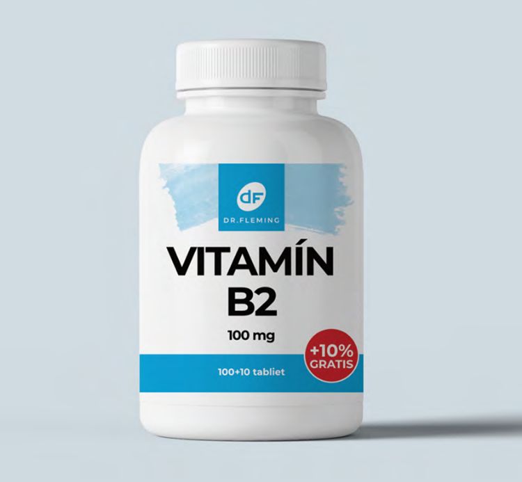 Obrázok z Vitamín B2 100mg - 110 tabliet - Dr. Fleming