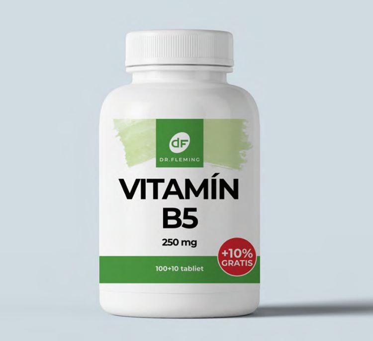 Obrázok z Vitamín B5 250 mg - 110 tabliet - Dr. Fleming