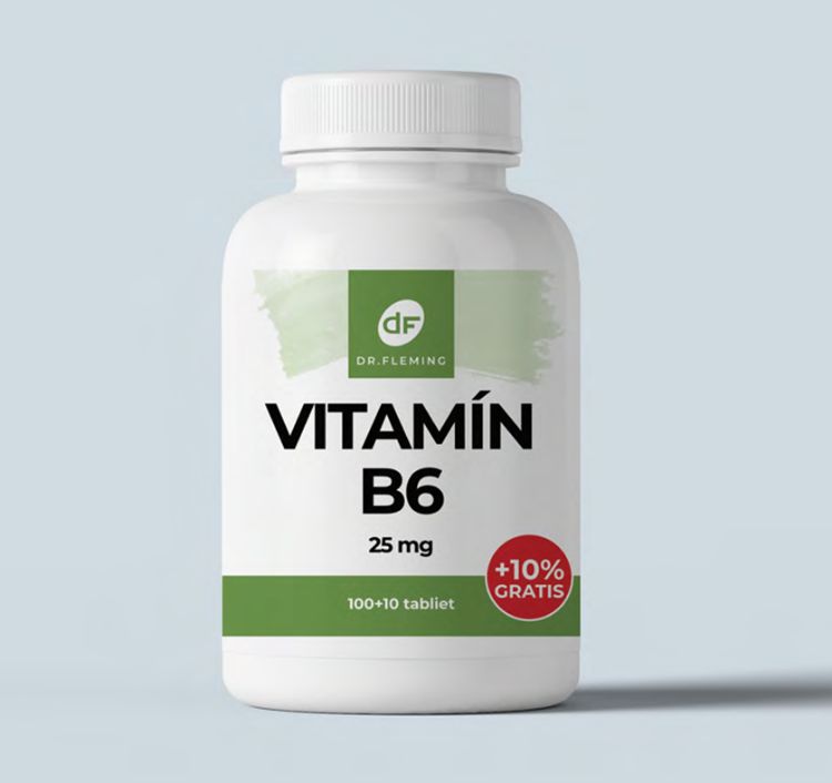 Obrázok z Vitamín B6 25 mg - 110 tabliet - Dr. Fleming