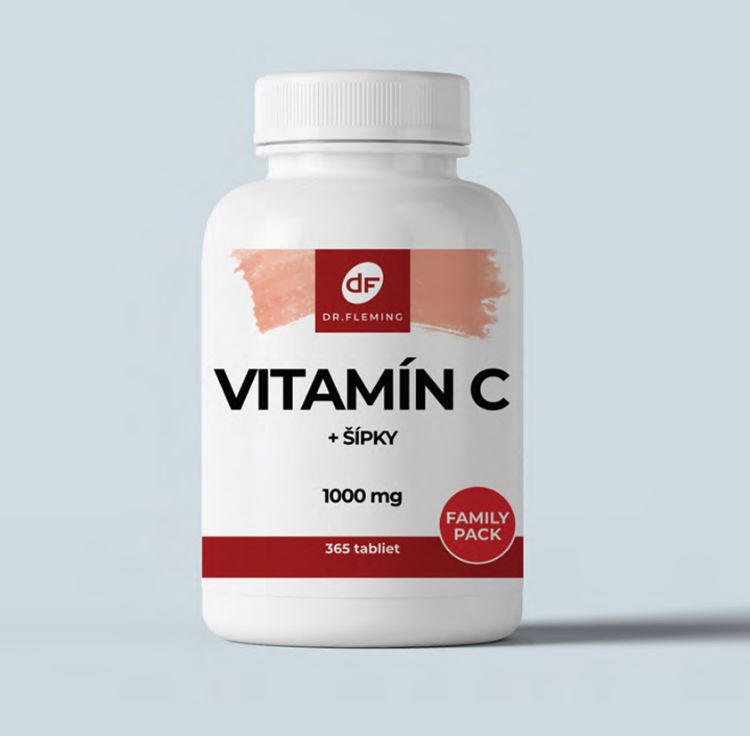 Obrázok z Vitamín C 1000 + Šípky - 365 tabliet - Dr. Fleming