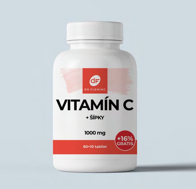 Obrázok z Vitamín C 1000 + Šípky - 70 tabliet - Dr. Fleming