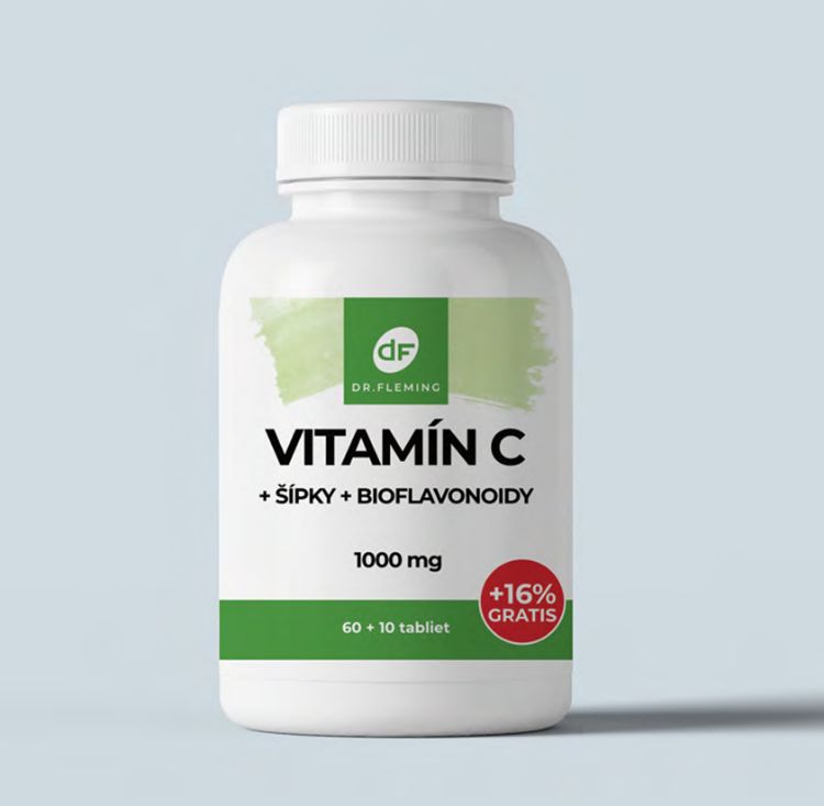 Obrázok z Vitamín C 1000mg + Šípky + Bioflavonoidy - 70 tabliet - Dr. Fleming