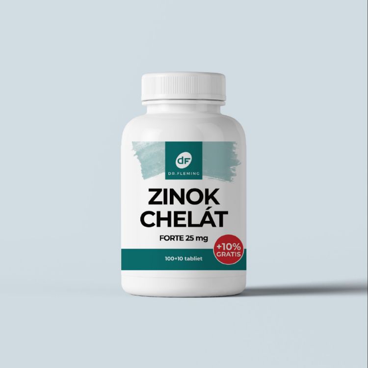 Obrázok z Zinok Chelát Forte 25 mg - 110 tabliet - Dr. Fleming