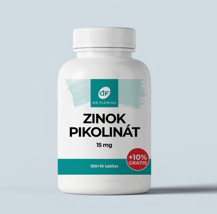Obrázok z Zinok Pikolinát 15mg - 110 tabliet - Dr. Fleming