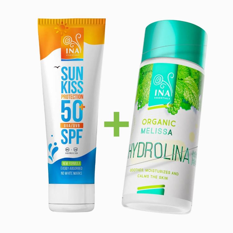 Obrázok z Zvýhodnený set: opaľovací krém SPF 50 + medovková voda - INA Essentials