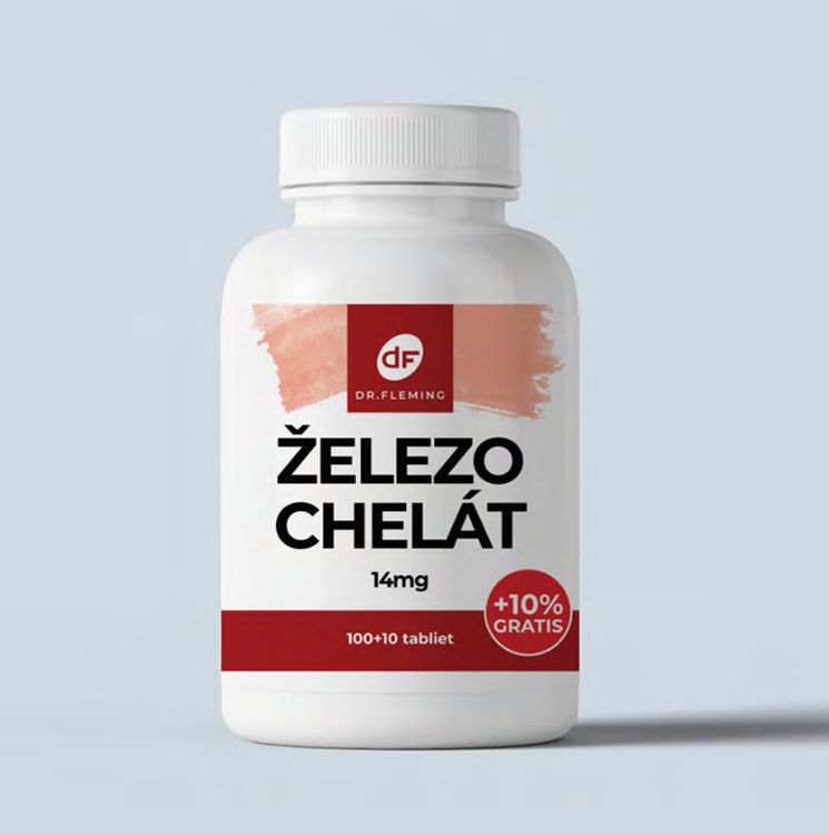Obrázok z Železo Chelát 14mg - 110 tabliet - Dr. Fleming