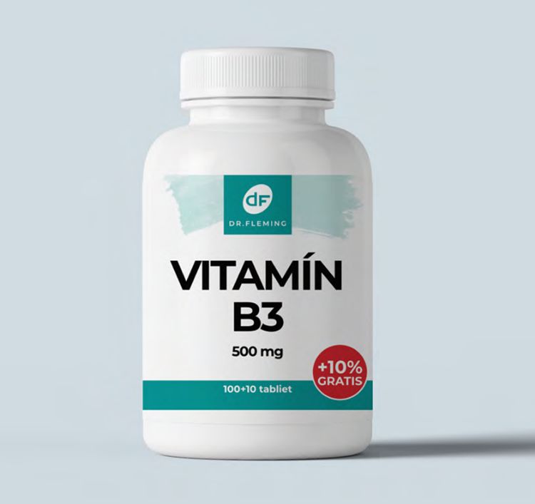 Obrázok z Vitamín B3 500 mg - 110 tabliet - Dr. Fleming