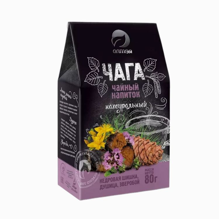 Obrázok z Čaga čaj s cédrovou šiškou a ľubovníkom bodkovaným sypaný - 80 g - Alteya