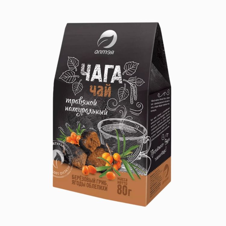 Obrázok z Čaga čaj s rakytníkom sypaný - 80 g - Alteya