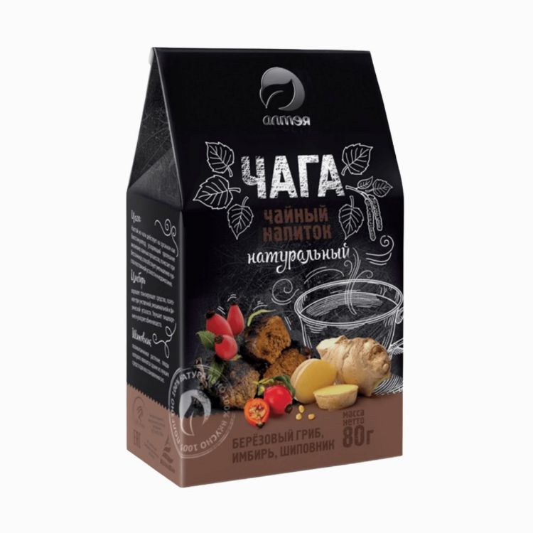 Obrázok z Čaga čaj so zázvorom a šípkou sypaný - 80 g - Alteya