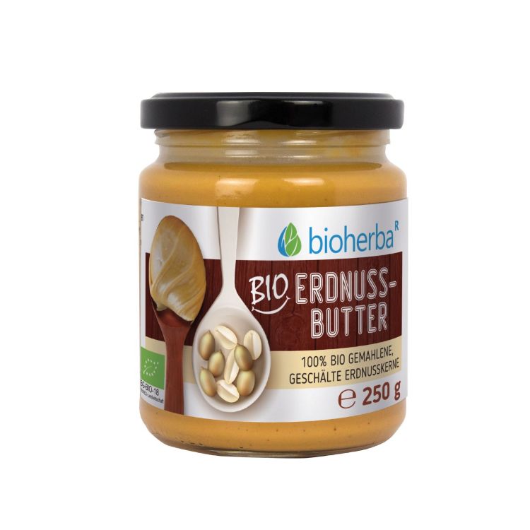Obrázok z 100 % bio arašidové maslo – 250 g – Bioherba