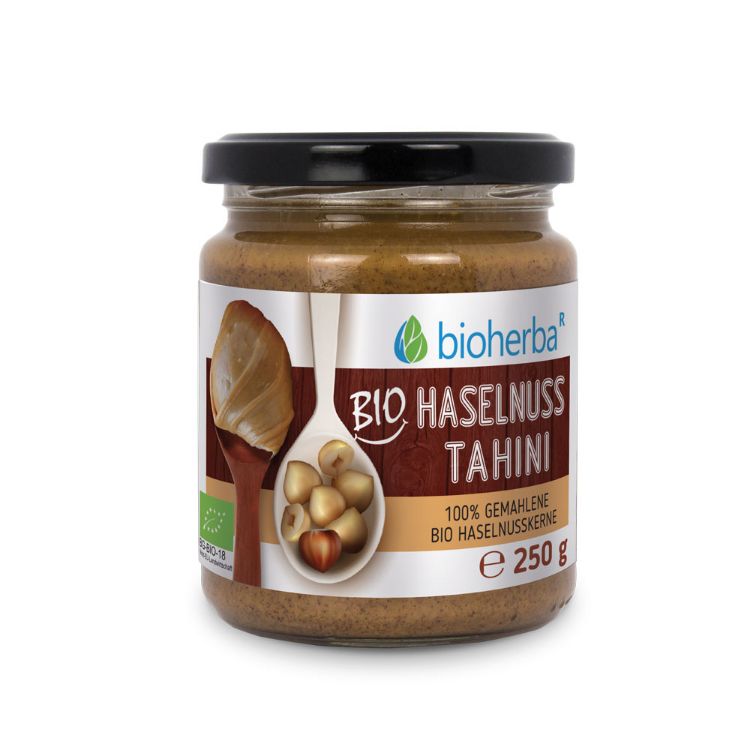 Obrázok z 100 % bio lieskovo-orieškové tahini – 250 g – Bioherba