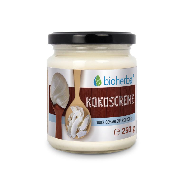 Obrázok z 100 % kokosový krém z mletého surového kokosu – 250 g – Bioherba