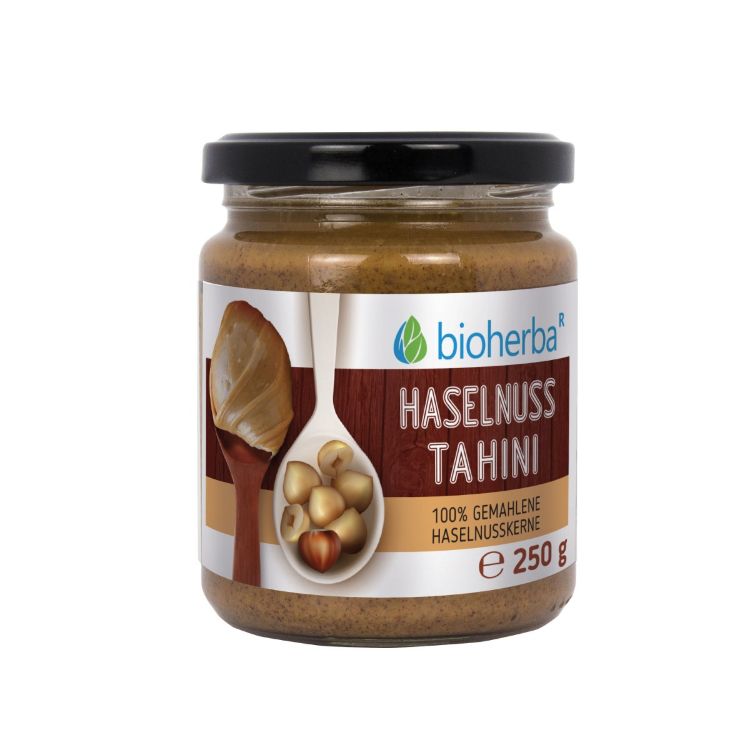 Obrázok z 100 % lieskovo-orieškové tahini – 250 g – Bioherba