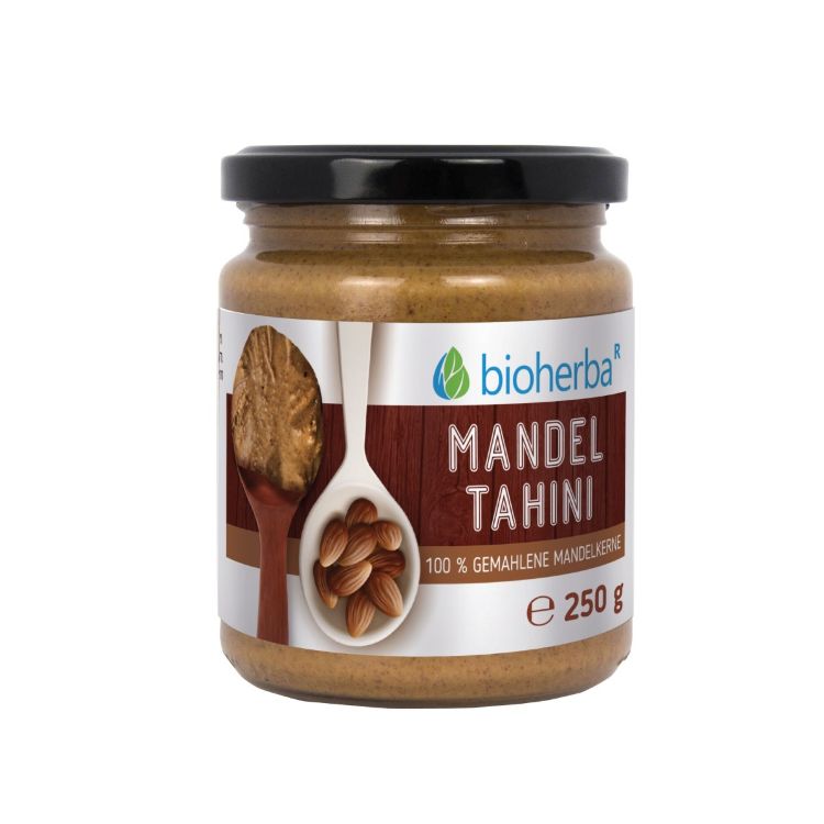 Obrázok z 100 % mandľové tahini z mletých mandľových jadier – 250 g – Bioherba