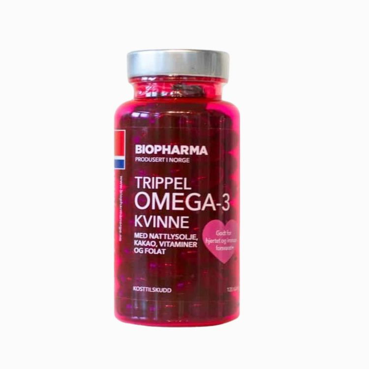 Obrázok z Trippel OMEGA 3 Kvinne Kakao - Biopharma - 120 kapsúl