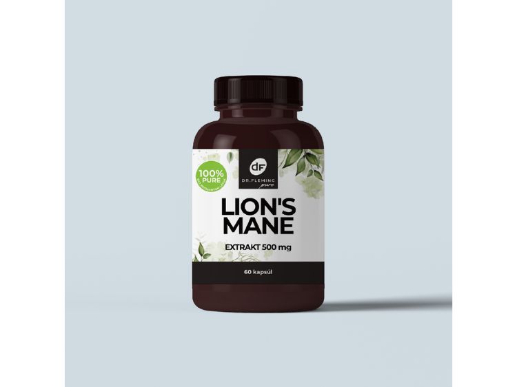 Obrázok z Lion's Mane Extrakt - 60 kapsúl - Dr. Fleming