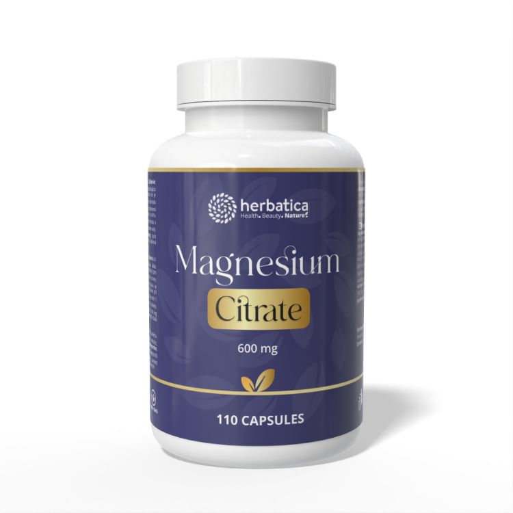 Obrázok z Magnézium Citrát 600 mg - 110 tabliet - Herbatica