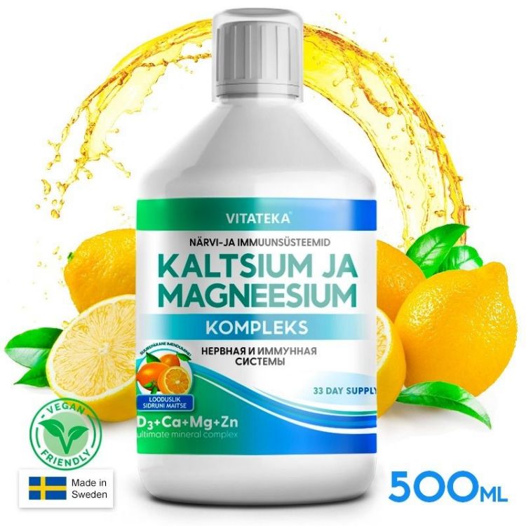 Obrázok z Komplex vápnika a horčíka – 500 ml – Vitateka