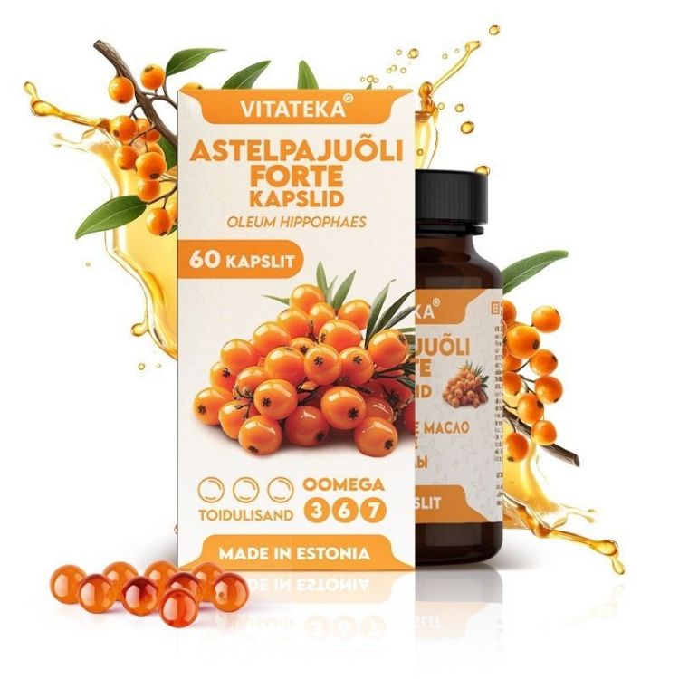 Obrázok z Rakytníkový olej Forte – 60 kapsúl – Vitateka