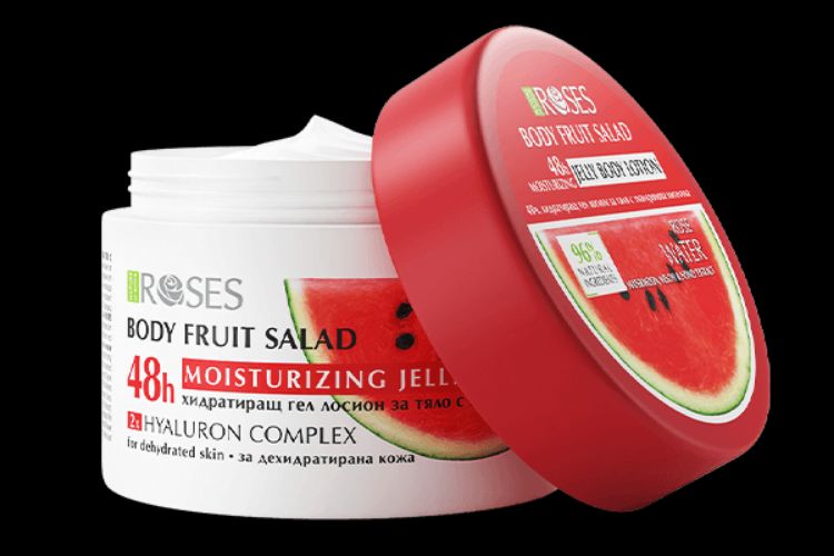 Obrázok z FRUIT SALAD – 48h hydratačné gélové telové mlieko s hyalurónovým komplexom a melónom 200 ml - NATURE OF AGIVA