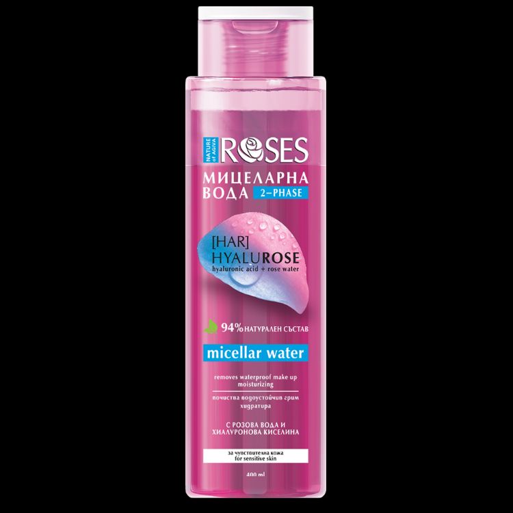 Obrázok z HYALUROSE dvojfázová micelárna voda 400 ml - NATURE OF AGIVA