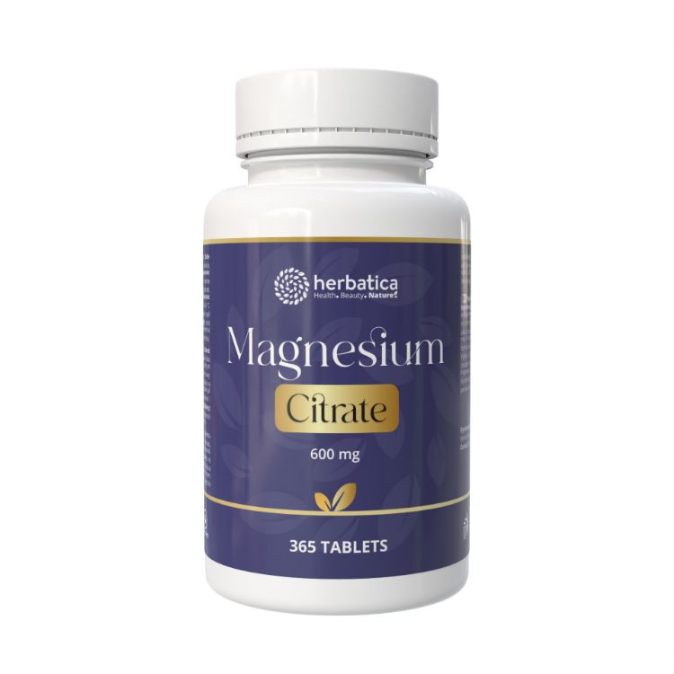 Obrázok z Magnézium Citrát 600 mg - 365 tabliet - Herbatica