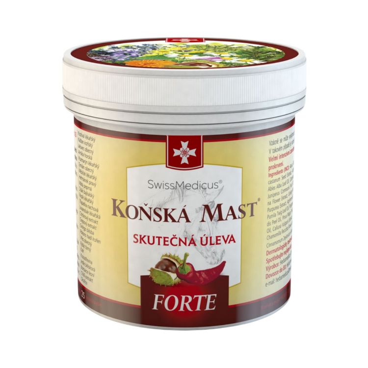 Obrázok z Konská masť forte hrejivá 250 ml – SwissMedicus
