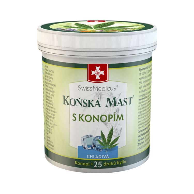 Obrázok z Konská masť s konope chladivá 250 ml – SwissMedicus