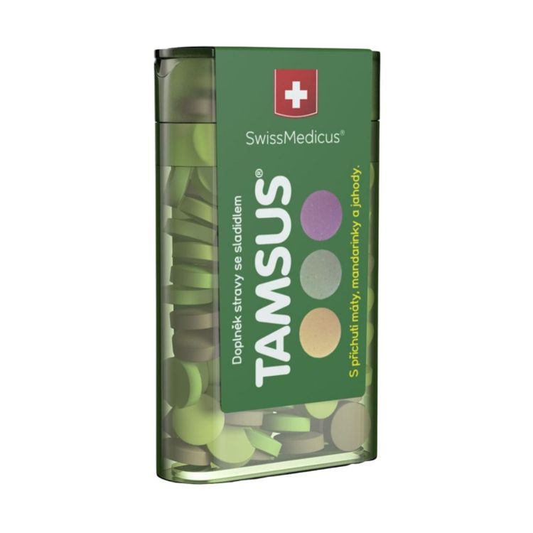 Obrázok z SwissMedicus TAMSUS pastilky pre lepšie trávenie – 40 kapsúl – Swiss Medicus