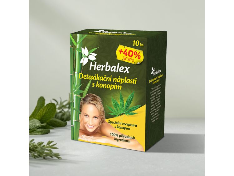 Obrázok z Detoxikačné náplasti s konope - 60 ks - Herbalex