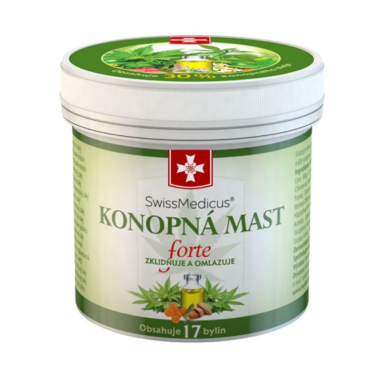 Obrázok z Konopná masť Forte - 125 ml - SwissMedicus