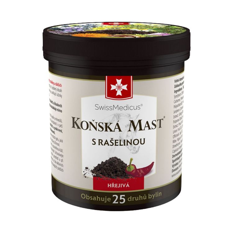 Obrázok z Konská masť hrejivá s rašelinou - 250 ml - SwissMedicus