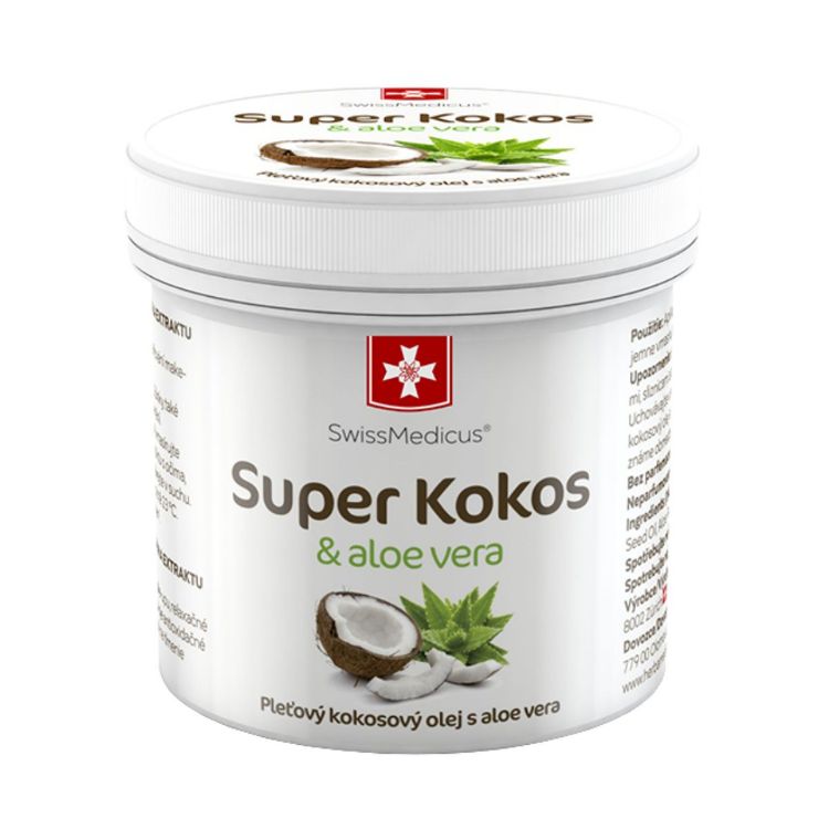 Obrázok z Super kokos & aloe vera pleťový olej - 150 ml - SwissMedicus