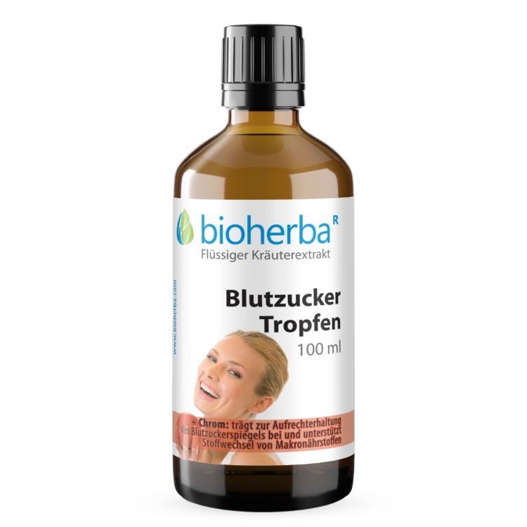 Obrázok z Kvapky na hladinu cukru v krvi – tinktúra – 100 ml – Bioherba