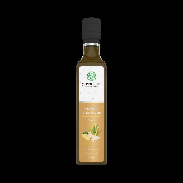 Obrázok z Zázvorový sirup trstinový 250 ml - Green idea