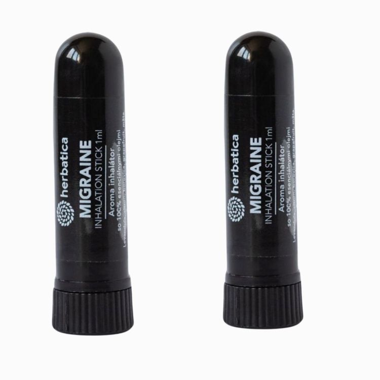 Obrázok z Zvýhodnený set: 2x Nosný inhalátor Migréna - 1ml - Herbatica