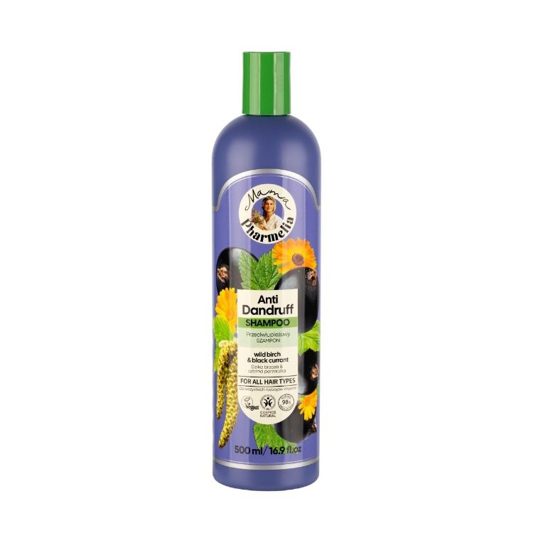 Obrázok z Šampón proti lupinám s brezou a čiernou ríbezľou - 500 ml - Mama Pharmelia