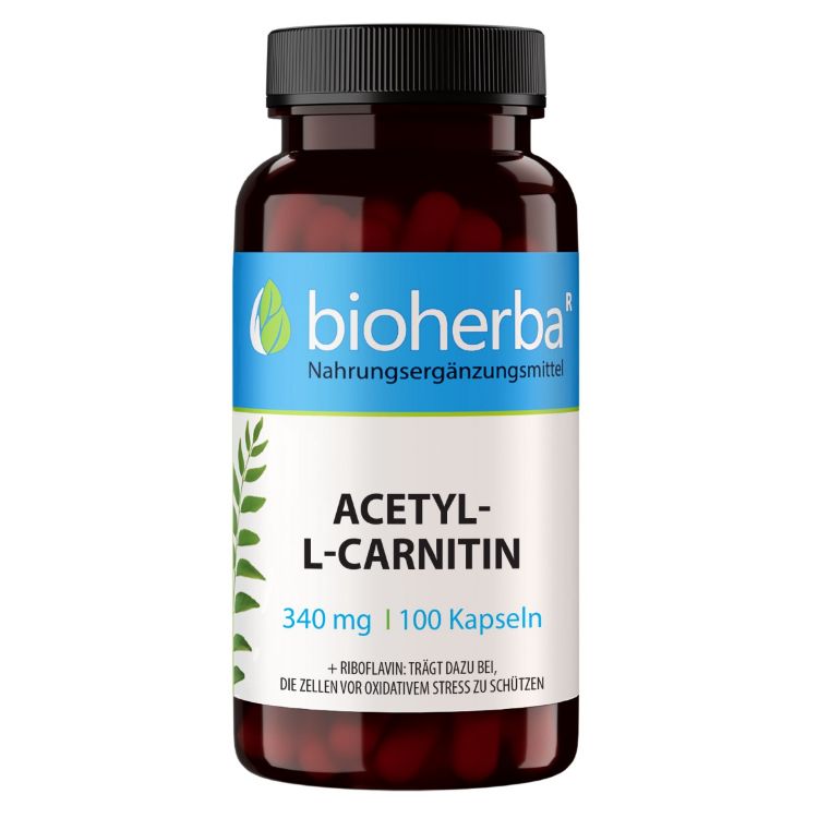 Obrázok z Acetyl-L-Karnitín 340 mg – 100 kapsúl – Bioherba