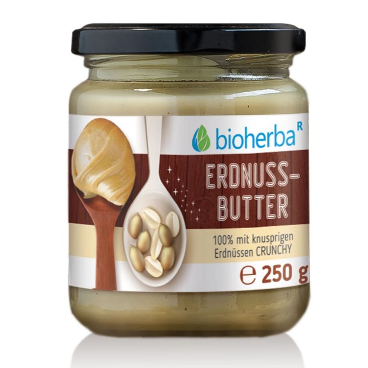 Obrázok z Arašidové maslo crunchy s kúskami - 250 g - Bioherba